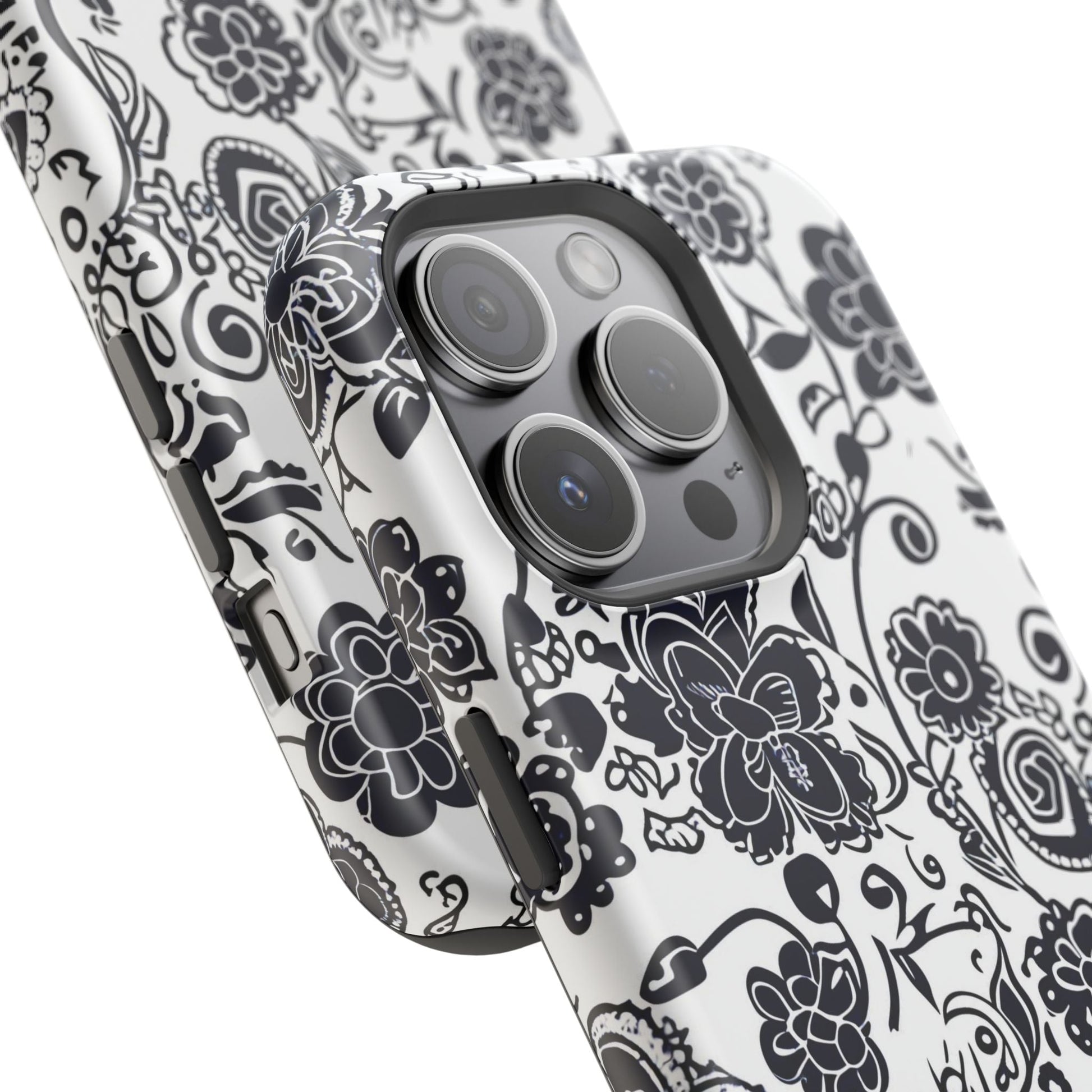 Floral Doodle Magnetic Impact - Resistant Phone Case - DIGITAL X