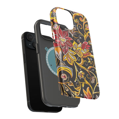Floral Filigree Magnetic Impact Phone Case - DIGITAL X
