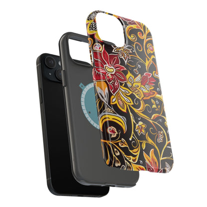 Floral Filigree Magnetic Impact Phone Case - DIGITAL X