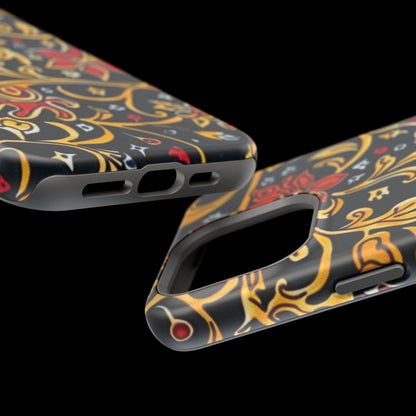 Floral Filigree Magnetic Impact Phone Case - DIGITAL X