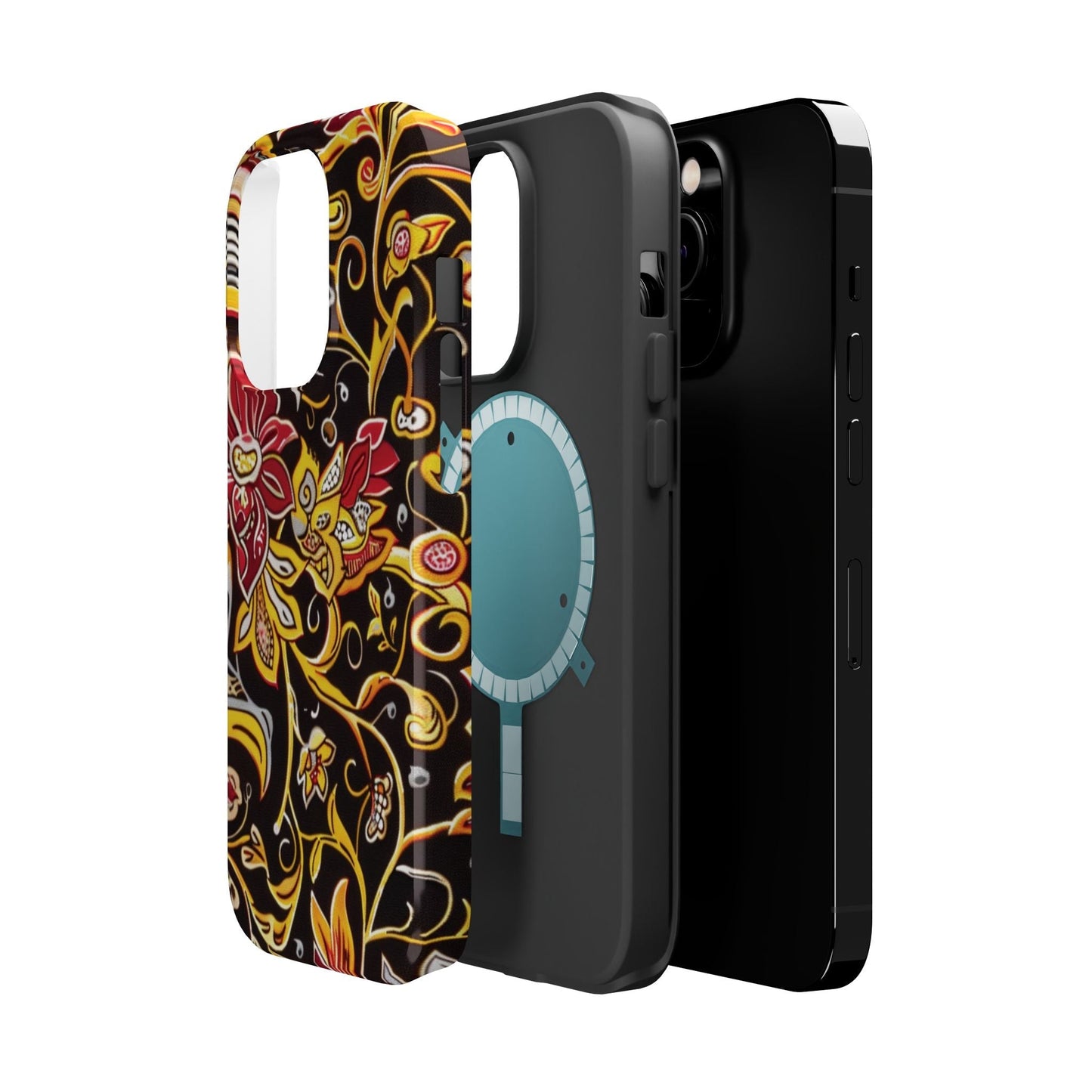 Floral Filigree Magnetic Impact Phone Case - DIGITAL X