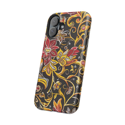 Floral Filigree Magnetic Impact Phone Case - DIGITAL X