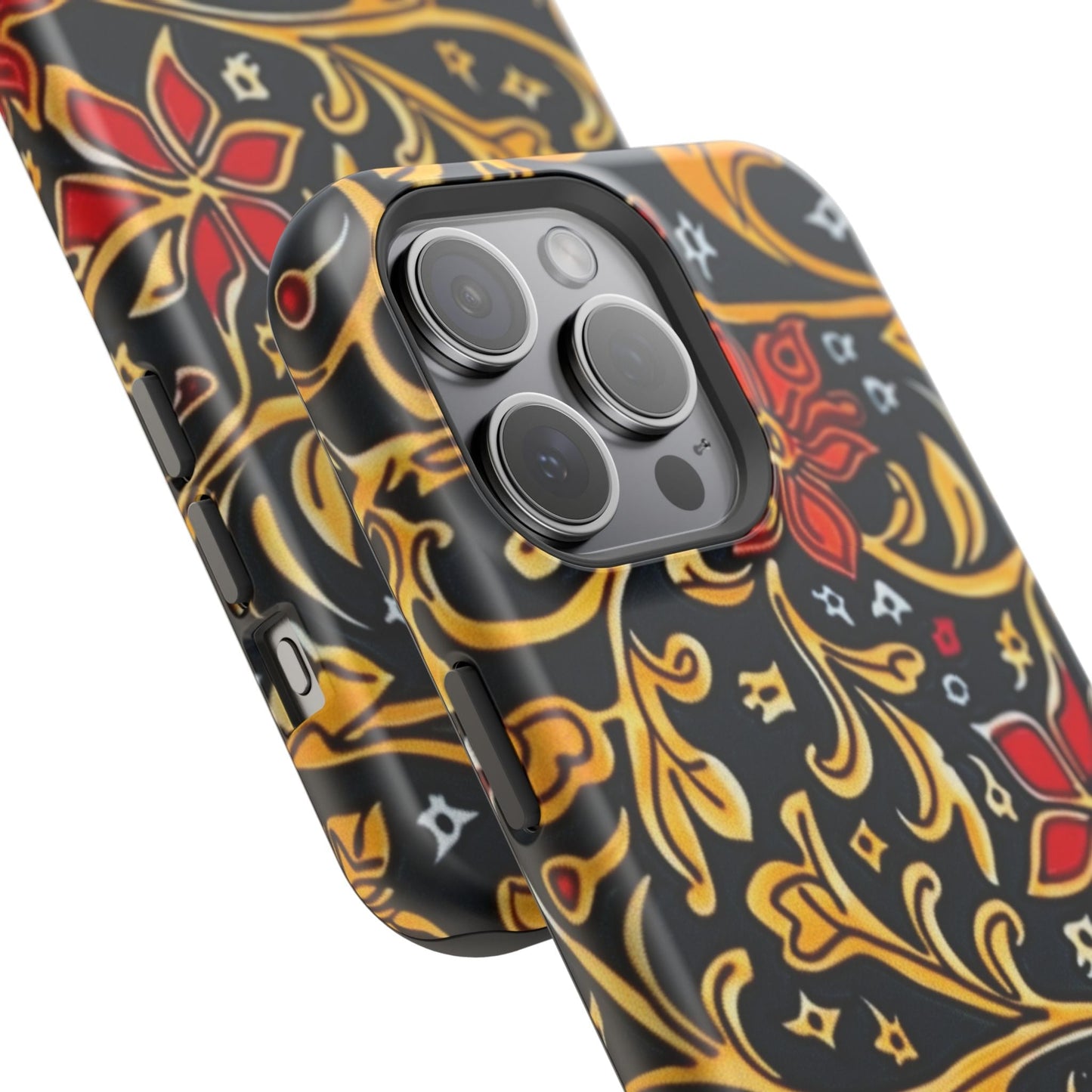 Floral Filigree Magnetic Impact Phone Case - DIGITAL X