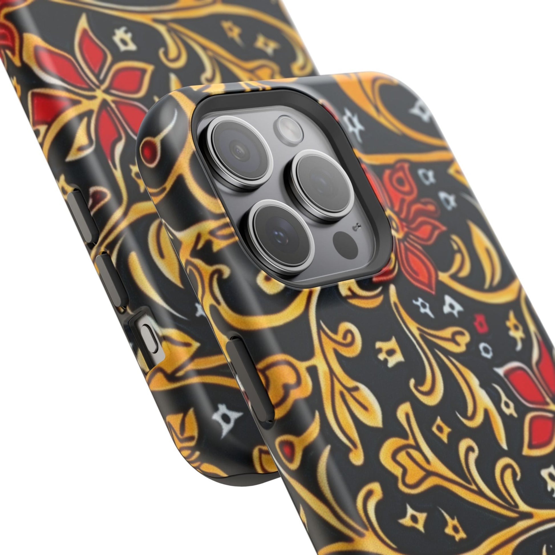 Floral Filigree Magnetic Impact Phone Case - DIGITAL X