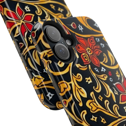 Floral Filigree Magnetic Impact Phone Case - DIGITAL X