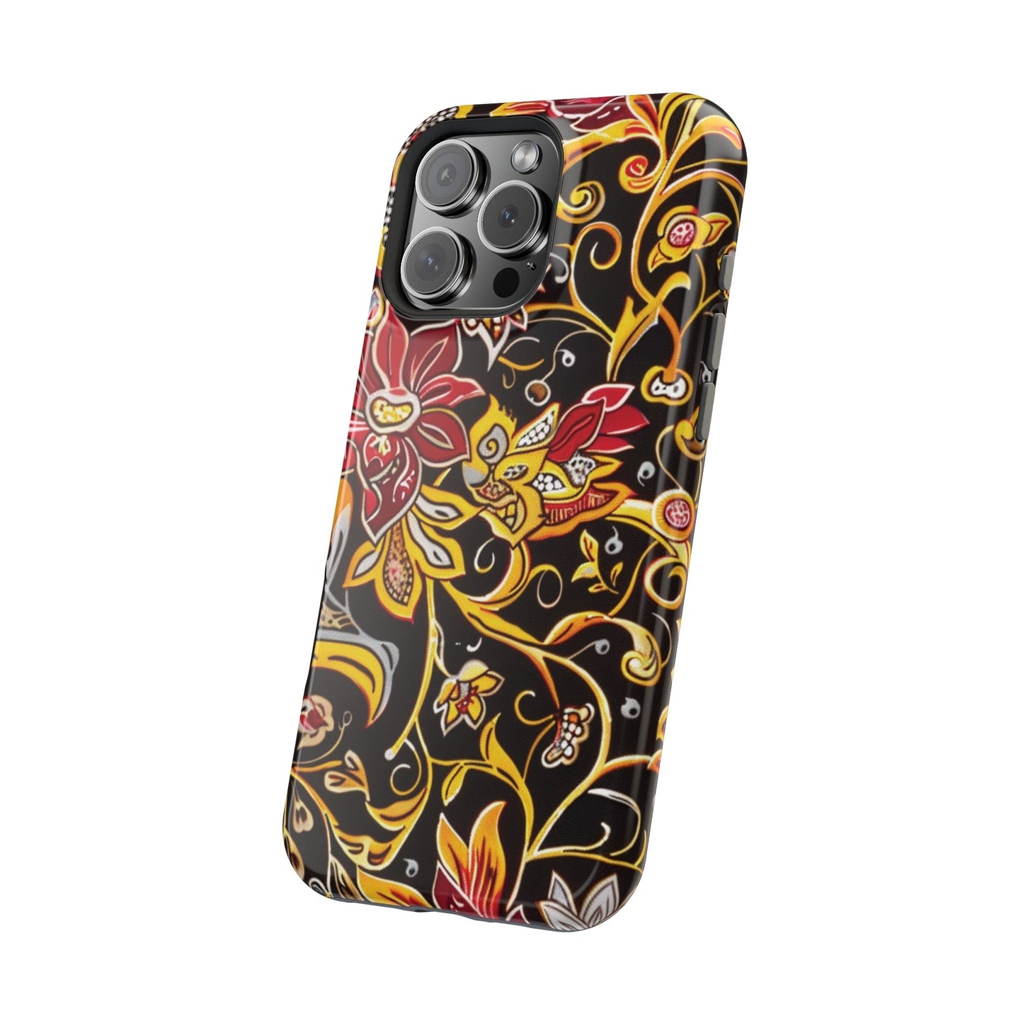 Floral Filigree Magnetic Impact Phone Case - DIGITAL X