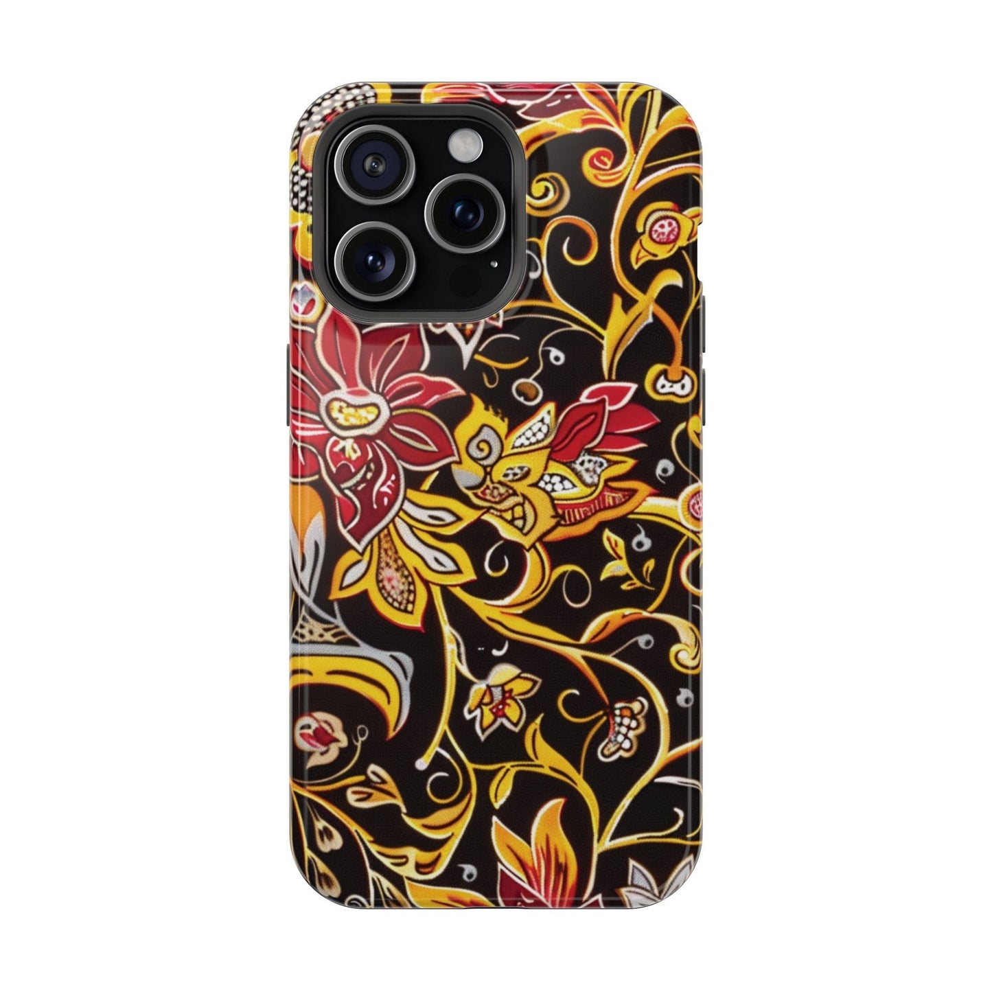 Floral Filigree Magnetic Impact Phone Case - DIGITAL X