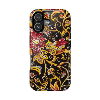 Floral Filigree Magnetic Impact Phone Case - DIGITAL X