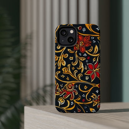 Floral Filigree Magnetic Impact Phone Case - DIGITAL X