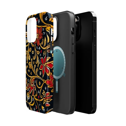Floral Filigree Magnetic Impact Phone Case - DIGITAL X