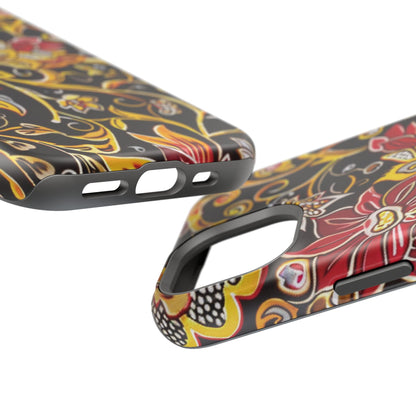 Floral Filigree Magnetic Impact Phone Case - DIGITAL X