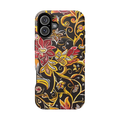 Floral Filigree Magnetic Impact Phone Case - DIGITAL X