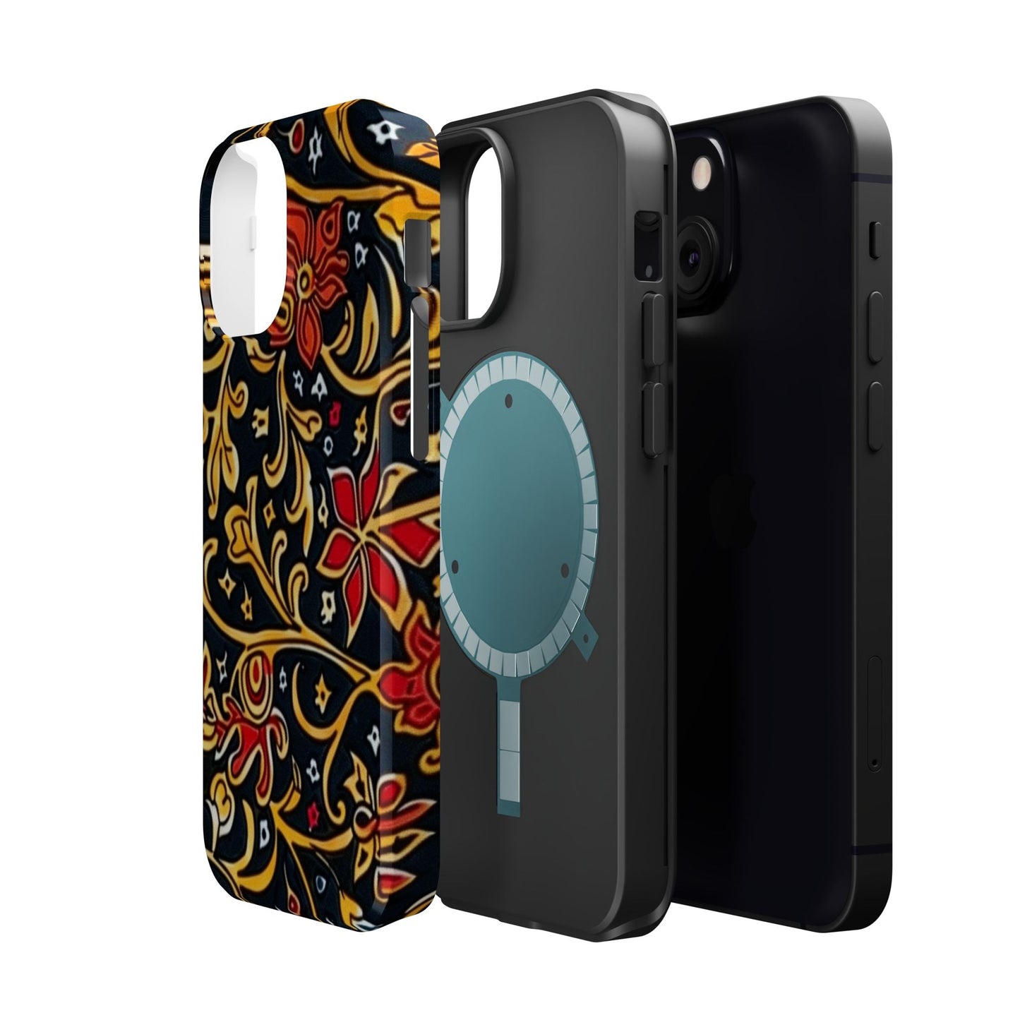 Floral Filigree Magnetic Impact Phone Case - DIGITAL X