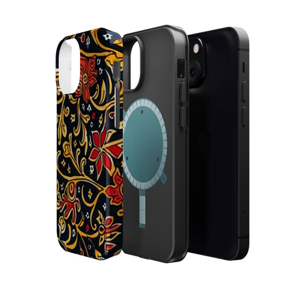 Floral Filigree Magnetic Impact Phone Case - DIGITAL X