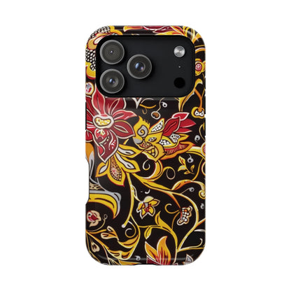 Floral Filigree Magnetic Impact Phone Case - DIGITAL X