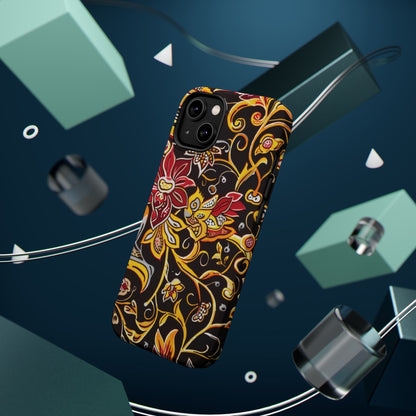 Floral Filigree Magnetic Impact Phone Case - DIGITAL X