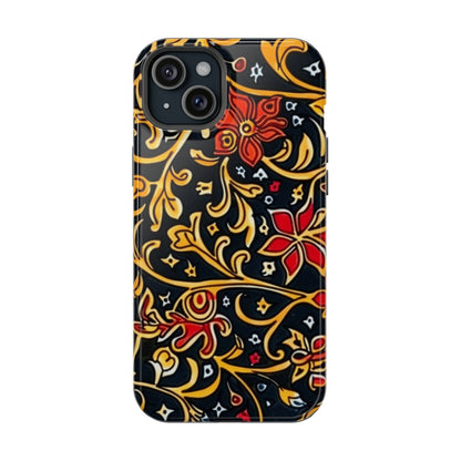 Floral Filigree Magnetic Impact Phone Case - DIGITAL X