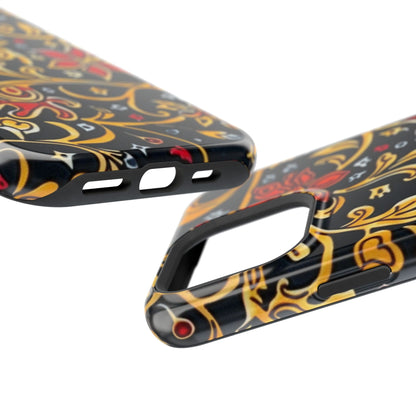 Floral Filigree Magnetic Impact Phone Case - DIGITAL X