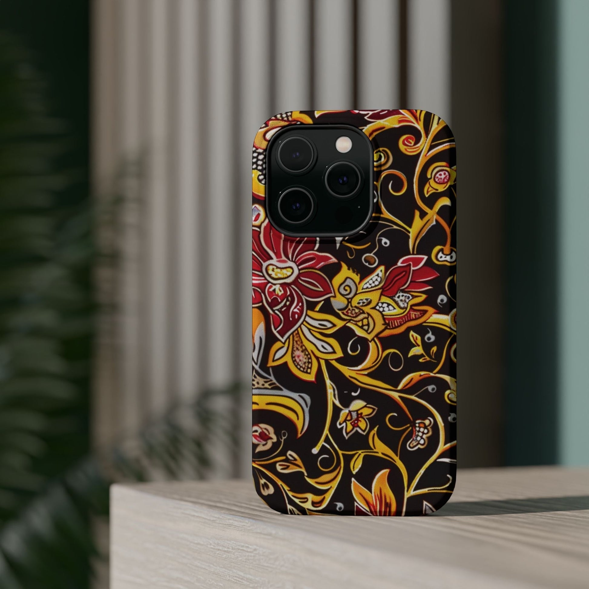 Floral Filigree Magnetic Impact Phone Case - DIGITAL X