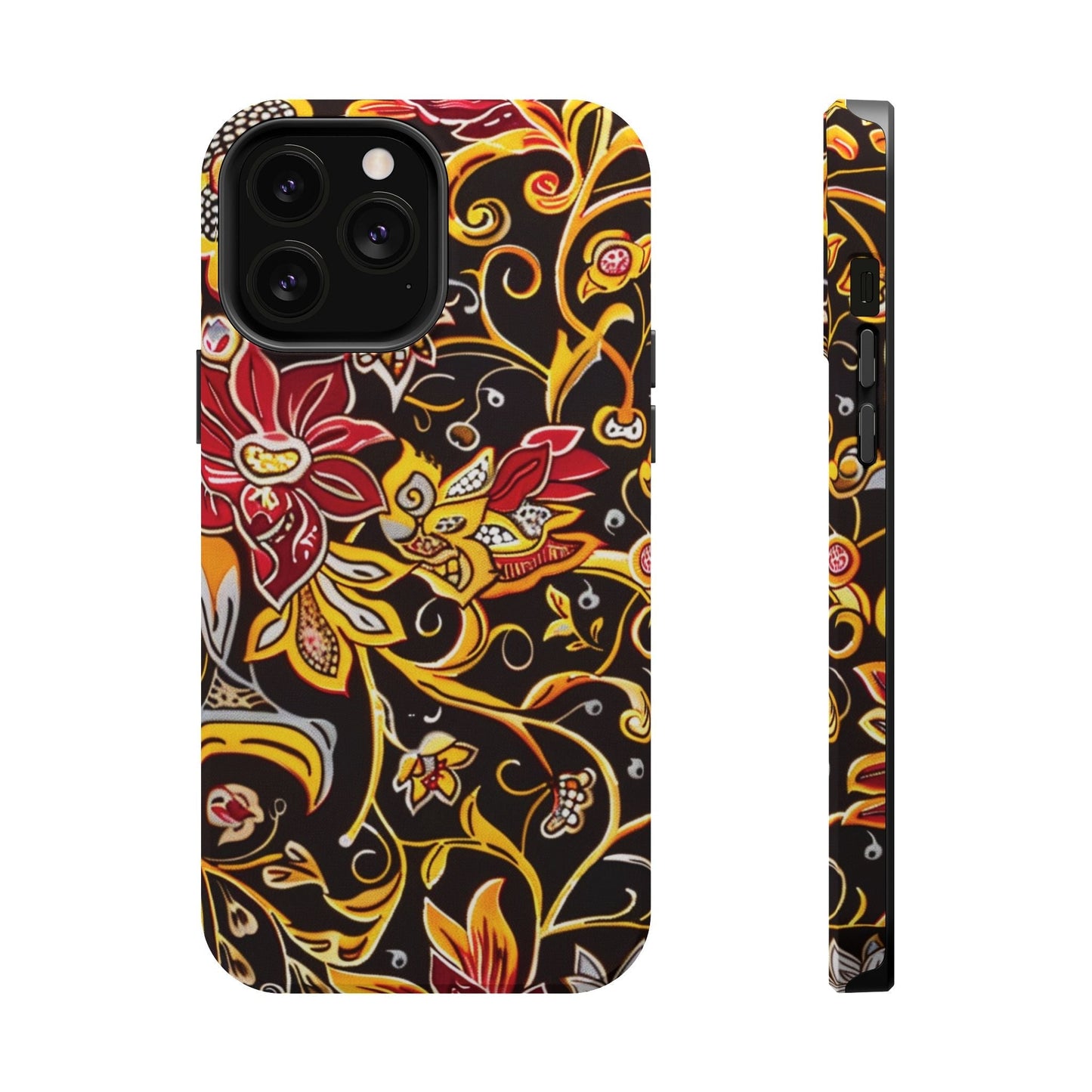 Floral Filigree Magnetic Impact Phone Case - DIGITAL X