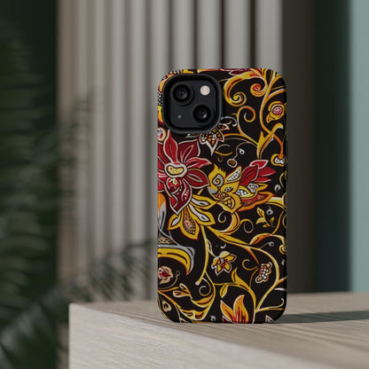 Floral Filigree Magnetic Impact Phone Case - DIGITAL X