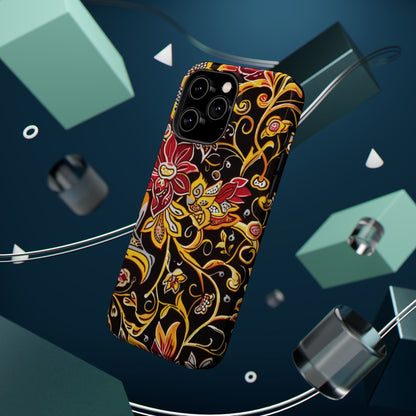 Floral Filigree Magnetic Impact Phone Case - DIGITAL X