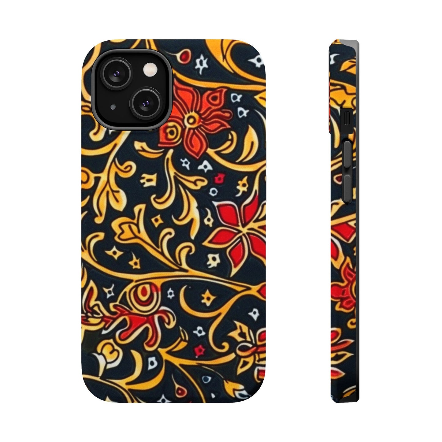 Floral Filigree Magnetic Impact Phone Case - DIGITAL X