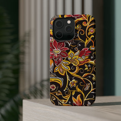Floral Filigree Magnetic Impact Phone Case - DIGITAL X
