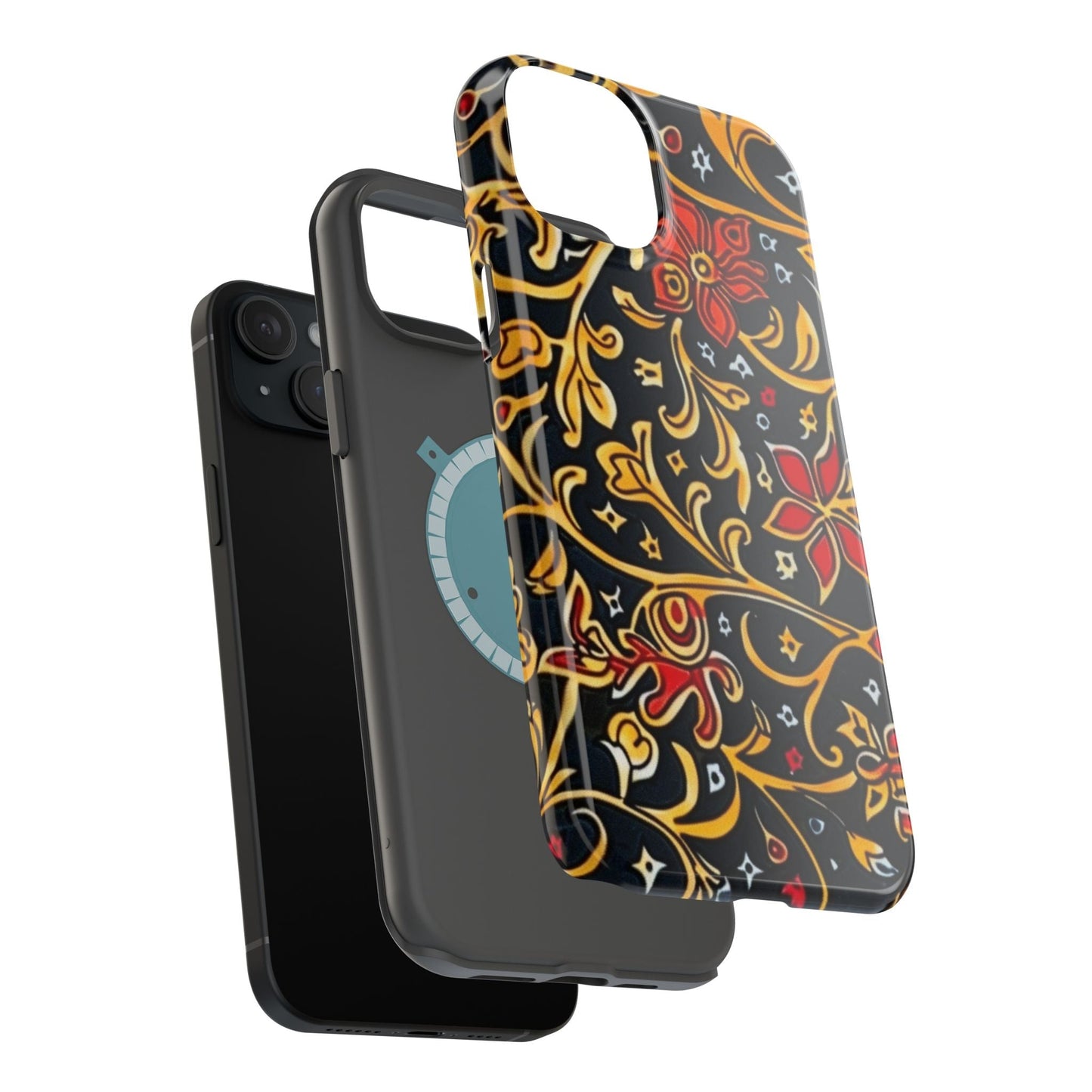 Floral Filigree Magnetic Impact Phone Case - DIGITAL X