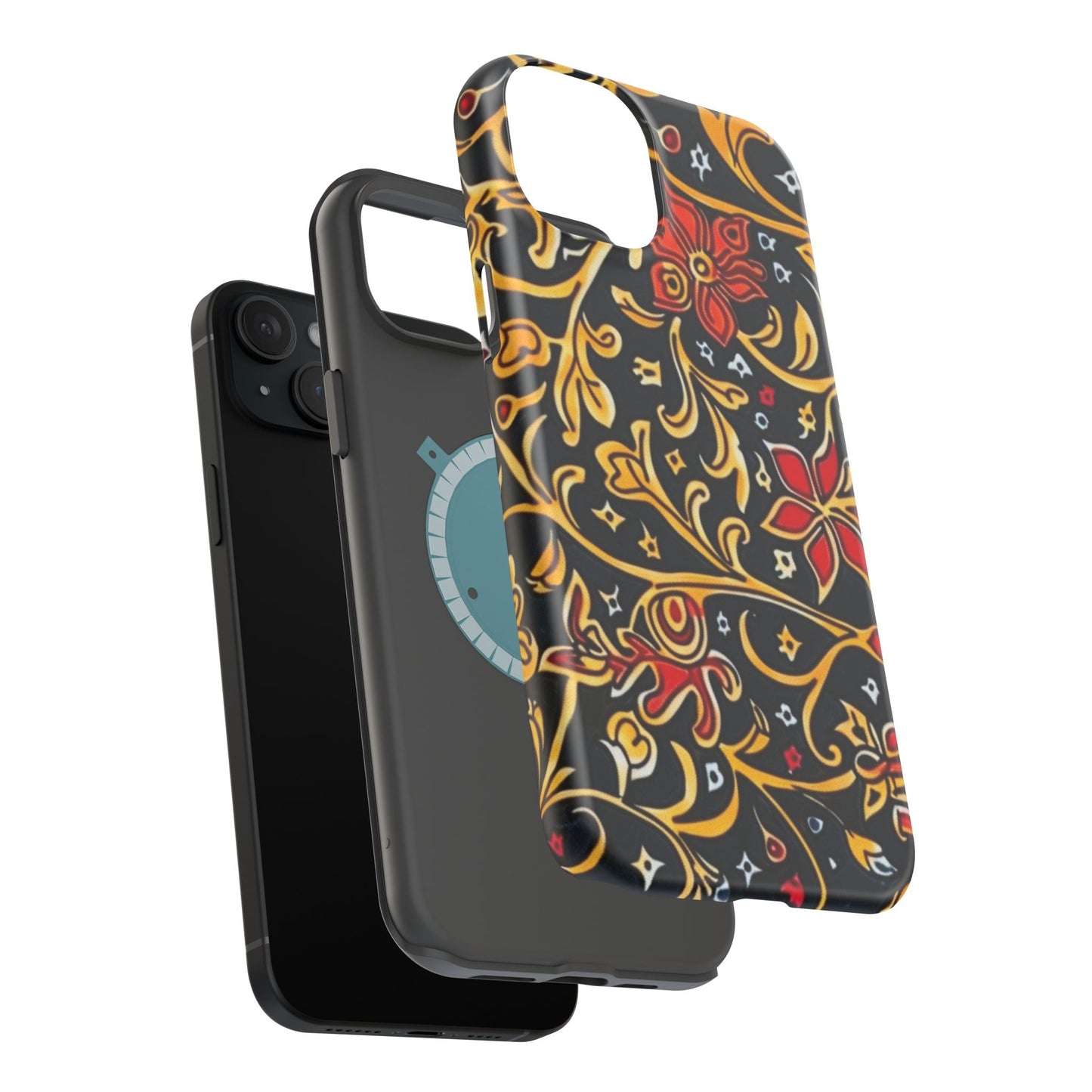 Floral Filigree Magnetic Impact Phone Case - DIGITAL X