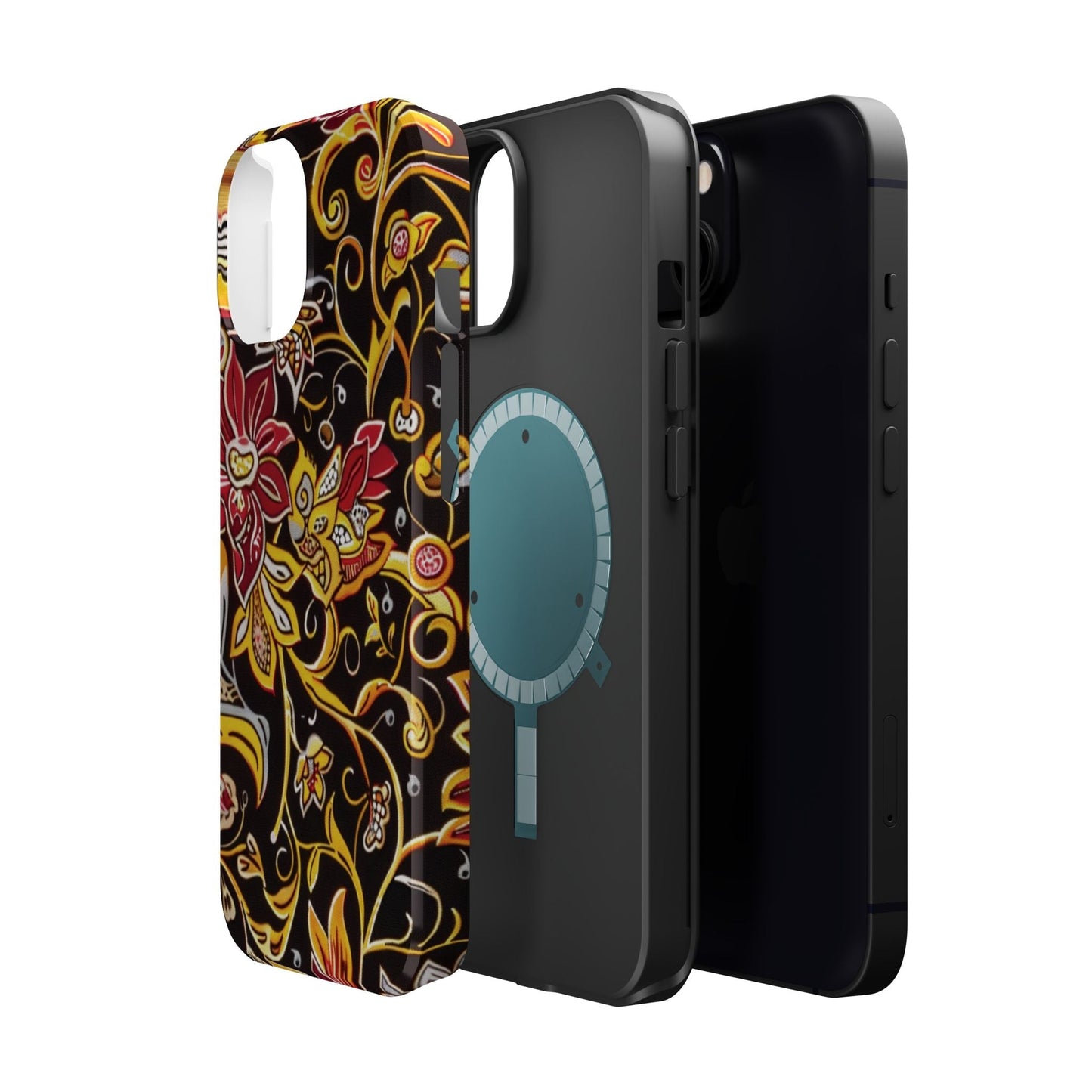 Floral Filigree Magnetic Impact Phone Case - DIGITAL X