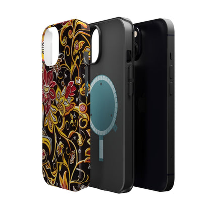 Floral Filigree Magnetic Impact Phone Case - DIGITAL X