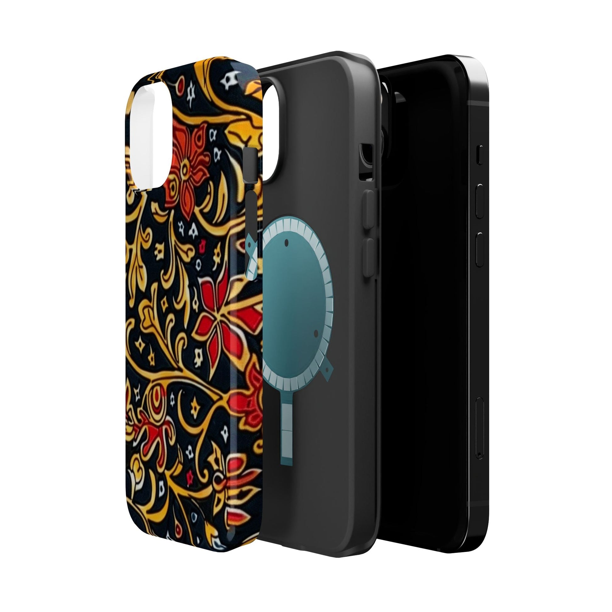 Floral Filigree Magnetic Impact Phone Case - DIGITAL X