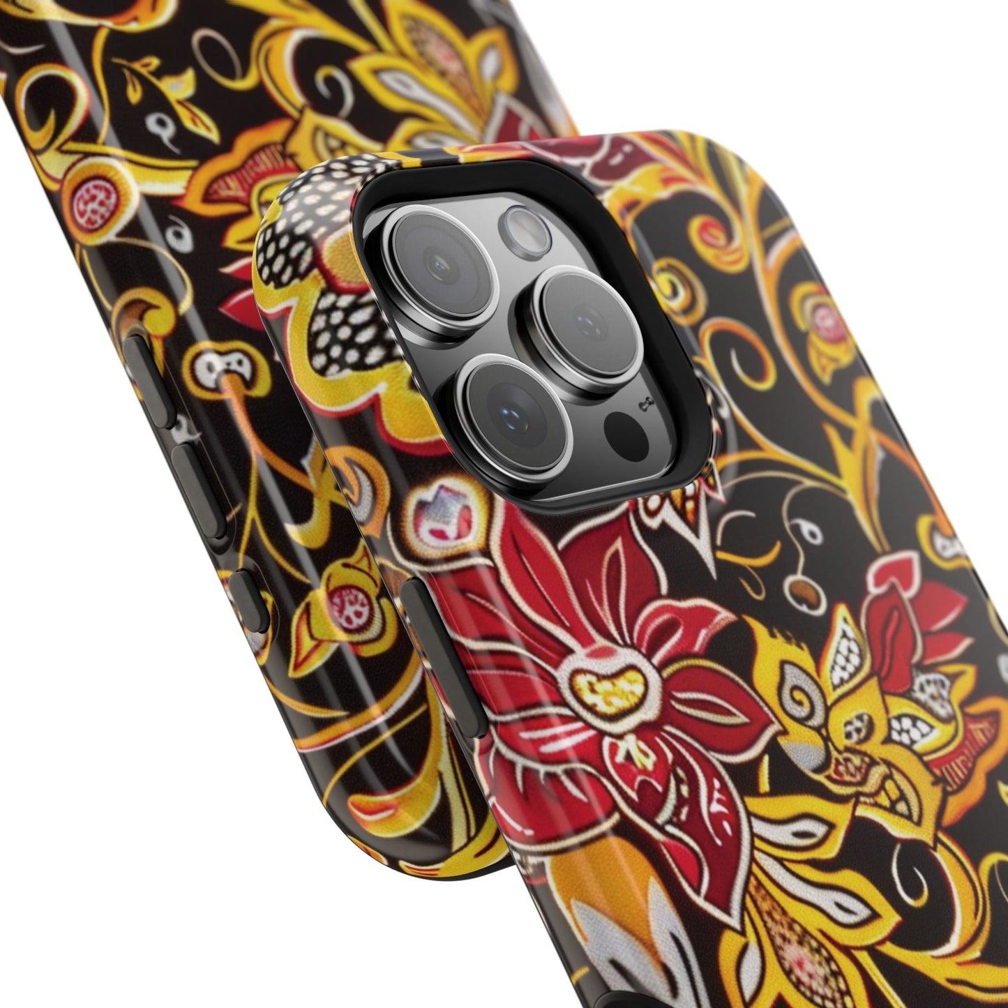 Floral Filigree Magnetic Impact Phone Case - DIGITAL X