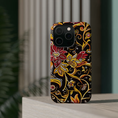 Floral Filigree Magnetic Impact Phone Case - DIGITAL X