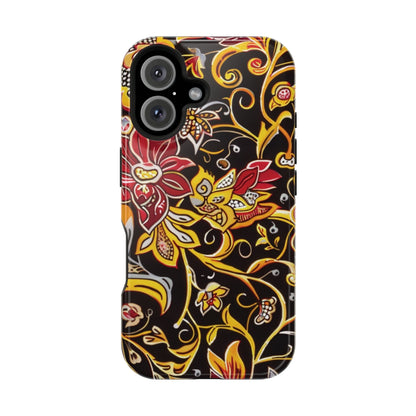 Floral Filigree Magnetic Impact Phone Case - DIGITAL X