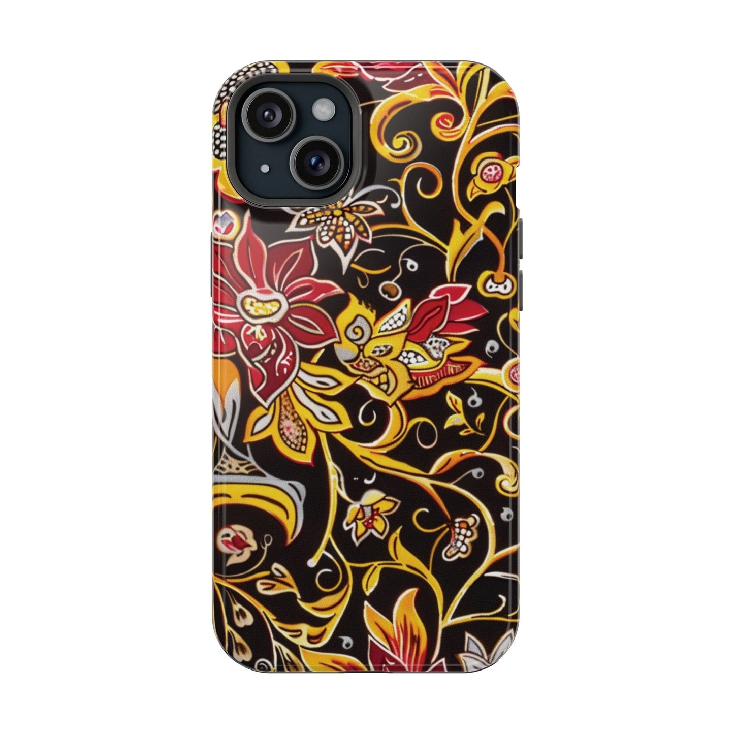 Floral Filigree Magnetic Impact Phone Case - DIGITAL X