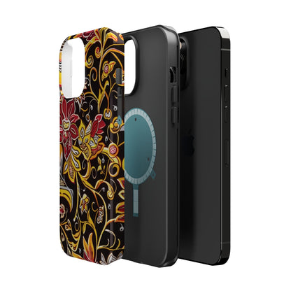 Floral Filigree Magnetic Impact Phone Case - DIGITAL X
