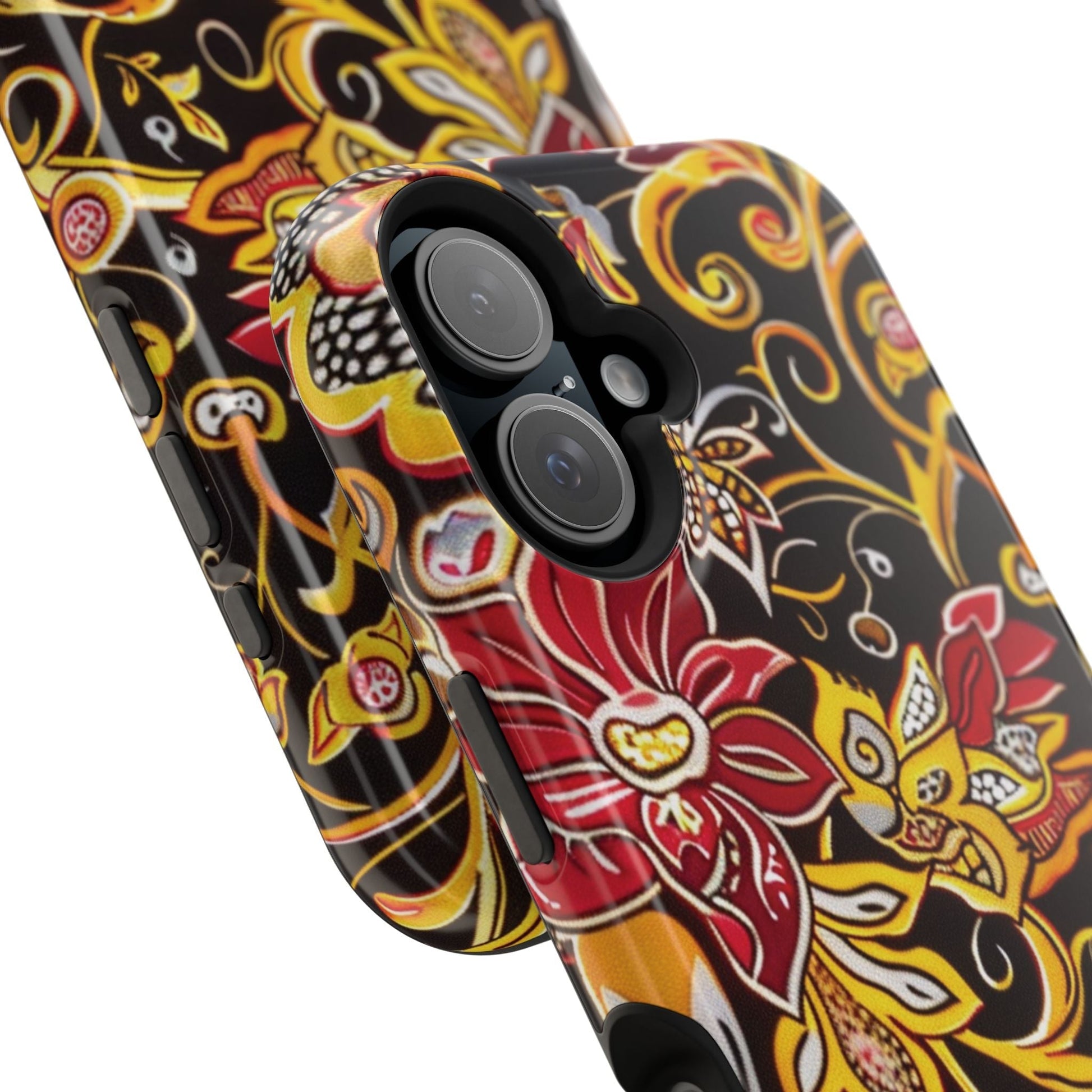 Floral Filigree Magnetic Impact Phone Case - DIGITAL X