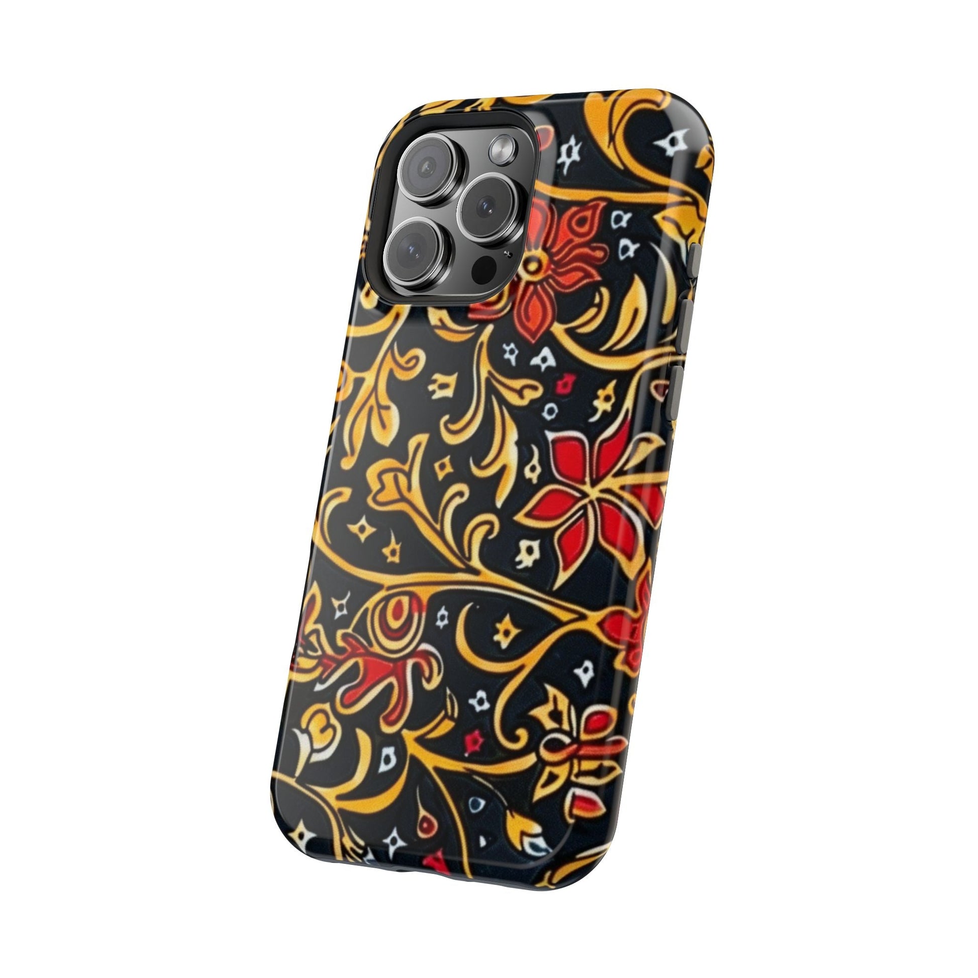 Floral Filigree Magnetic Impact Phone Case - DIGITAL X