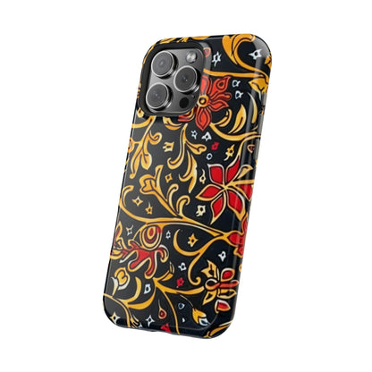 Floral Filigree Magnetic Impact Phone Case - DIGITAL X