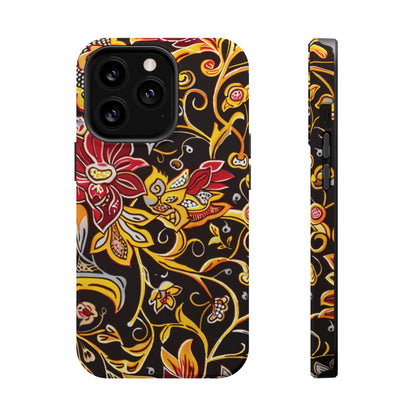 Floral Filigree Magnetic Impact Phone Case - DIGITAL X