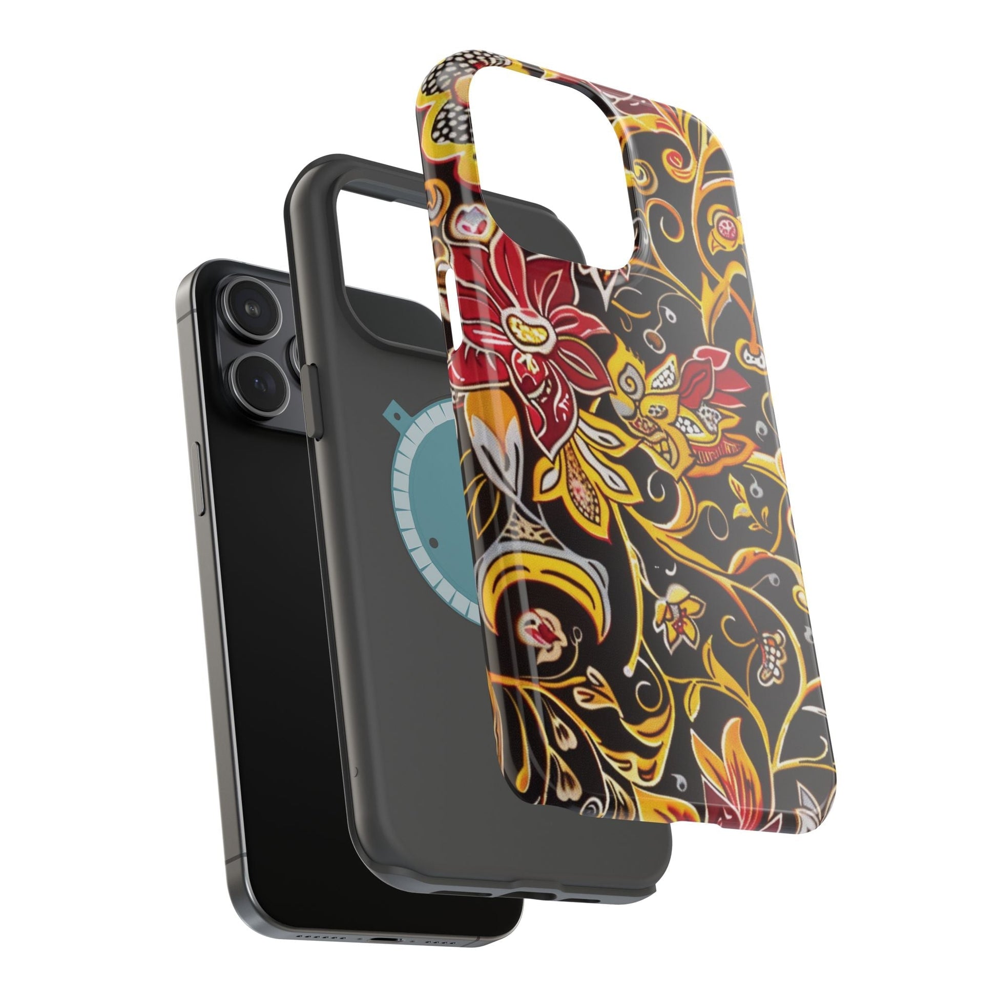 Floral Filigree Magnetic Impact Phone Case - DIGITAL X