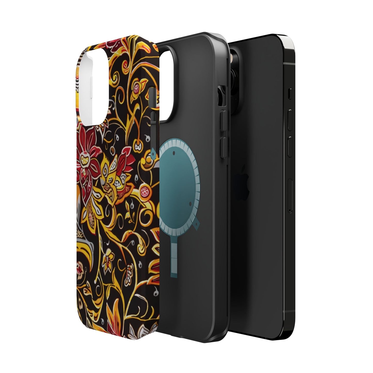 Floral Filigree Magnetic Impact Phone Case - DIGITAL X