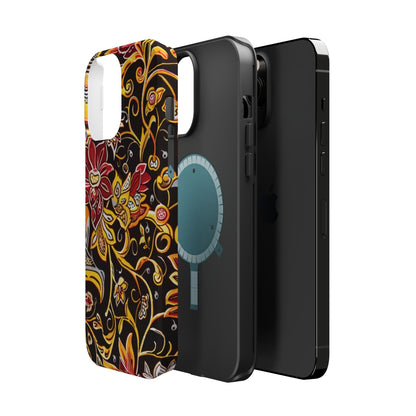 Floral Filigree Magnetic Impact Phone Case - DIGITAL X