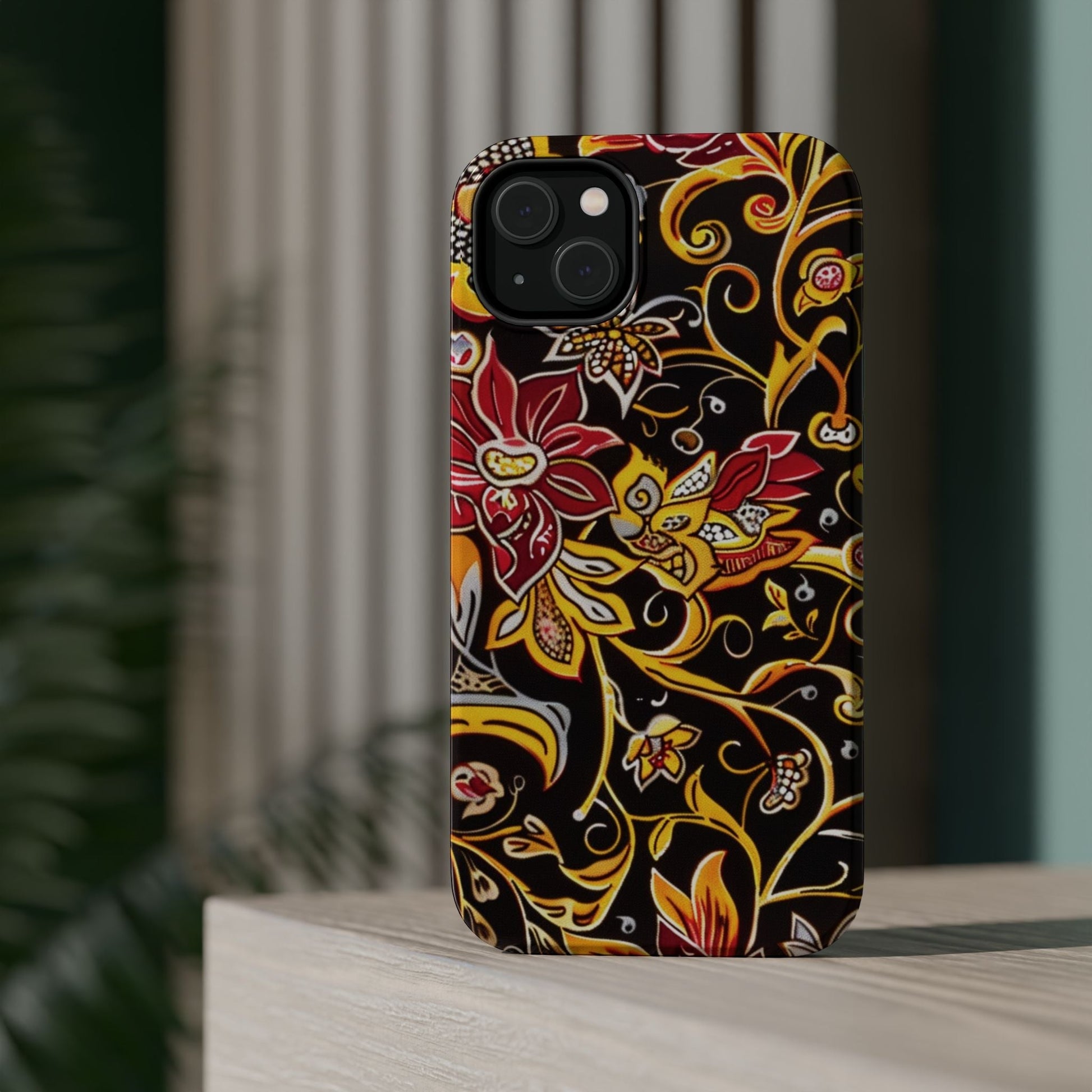 Floral Filigree Magnetic Impact Phone Case - DIGITAL X