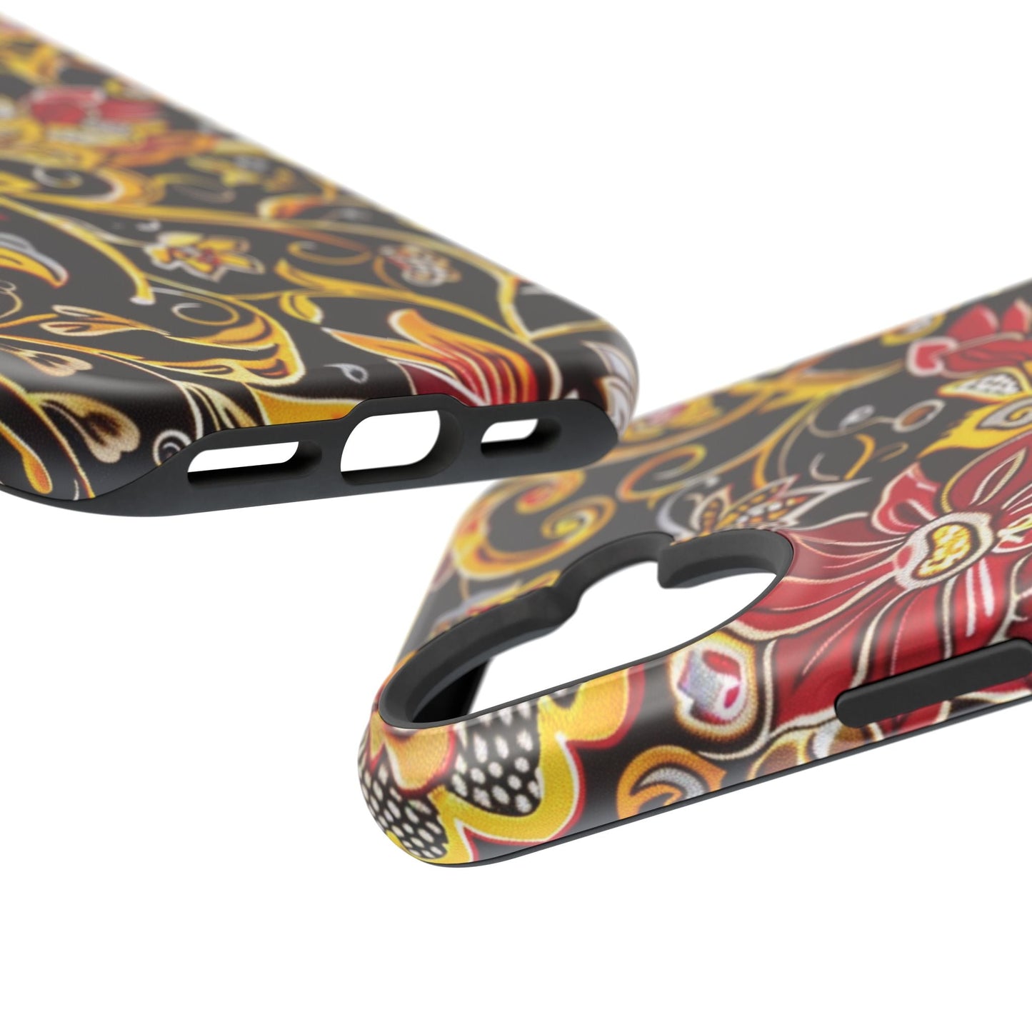 Floral Filigree Magnetic Impact Phone Case - DIGITAL X