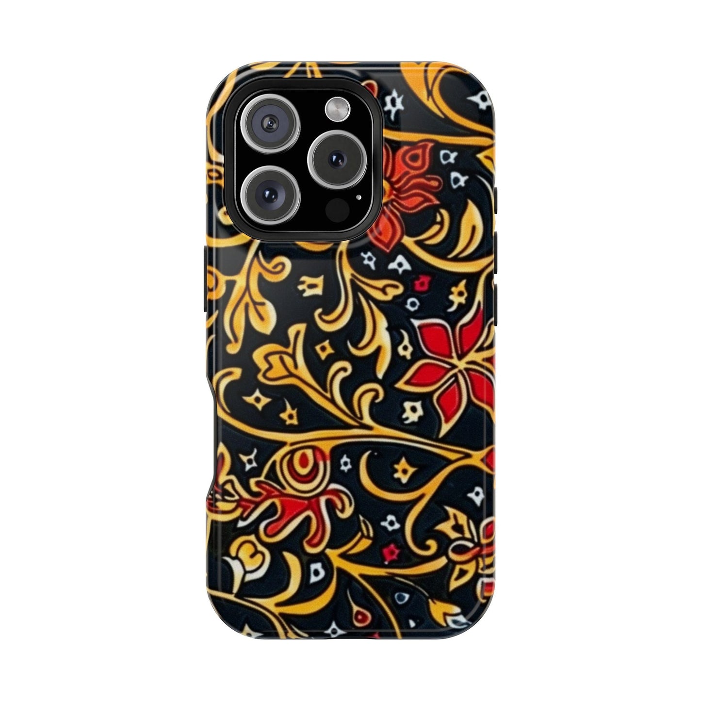 Floral Filigree Magnetic Impact Phone Case - DIGITAL X