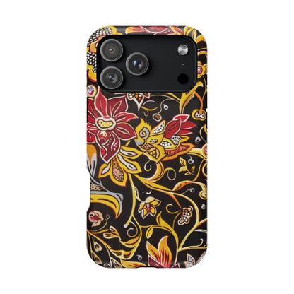 Floral Filigree Magnetic Impact Phone Case - DIGITAL X