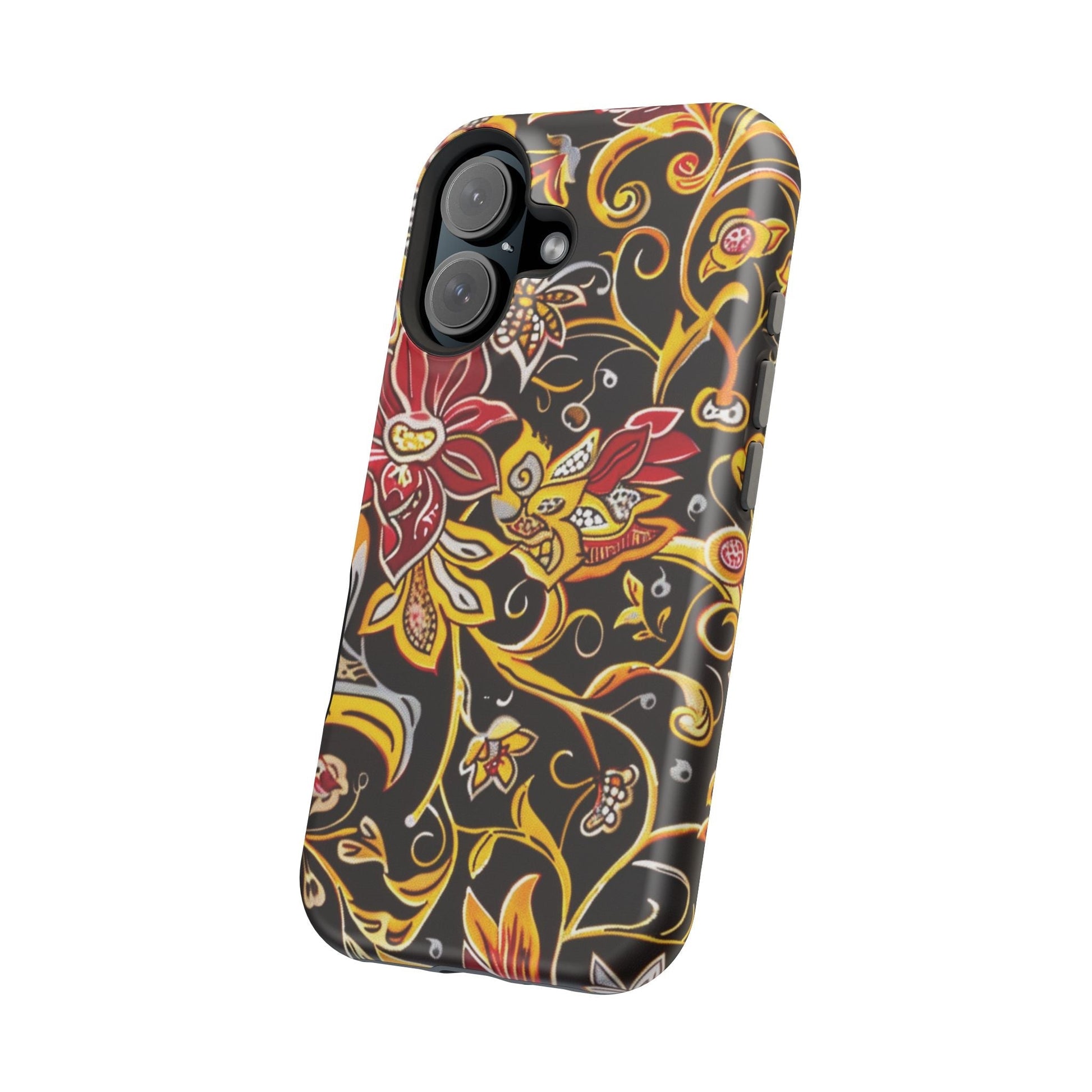 Floral Filigree Magnetic Impact Phone Case - DIGITAL X